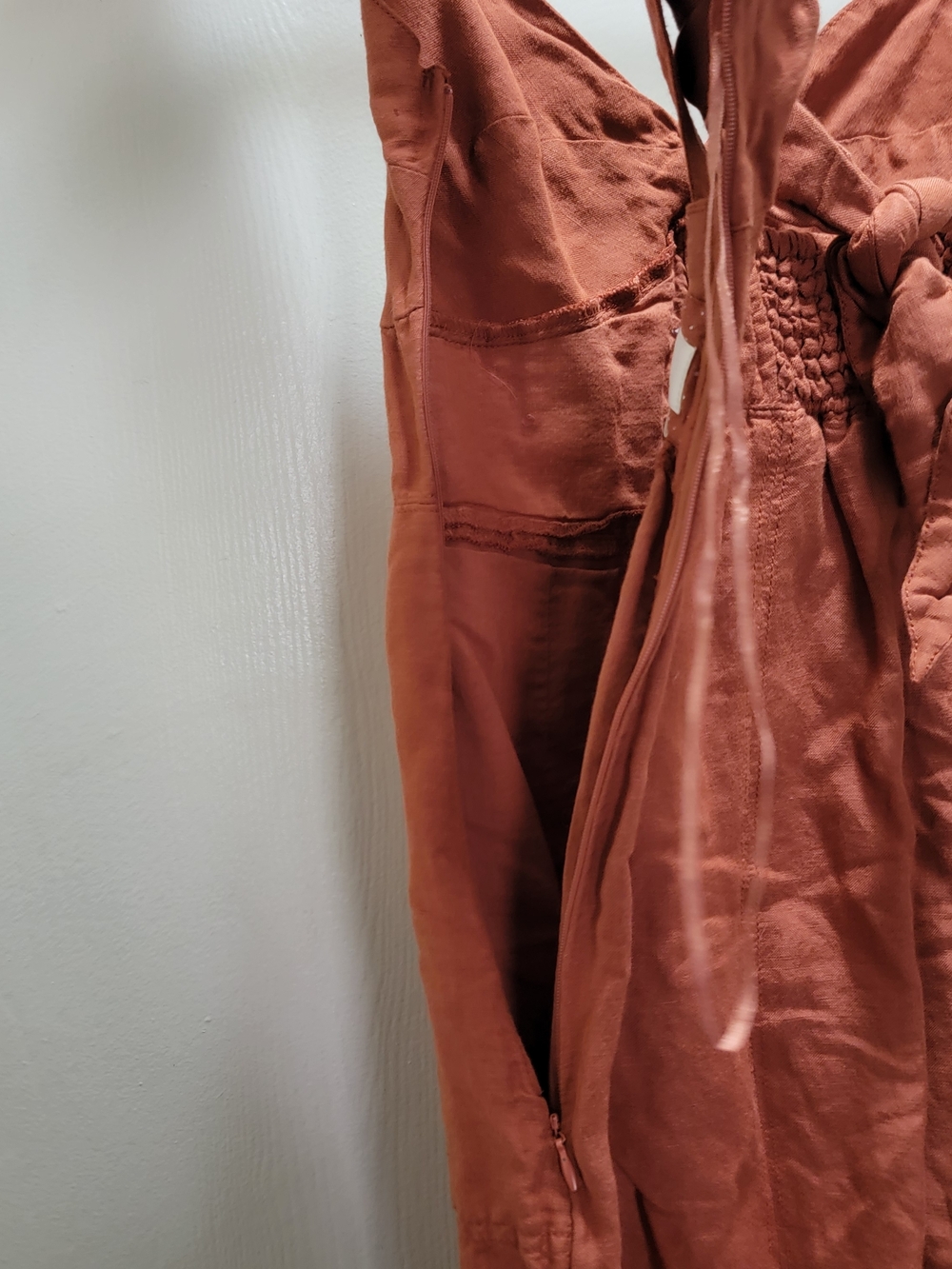 Maeve Rust-Brown Button-Front Sundress - Picture 6 of 6
